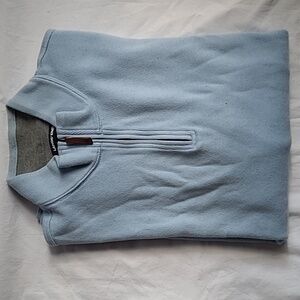 Lands' End Tall Ribbed Quarter Zip Sweater